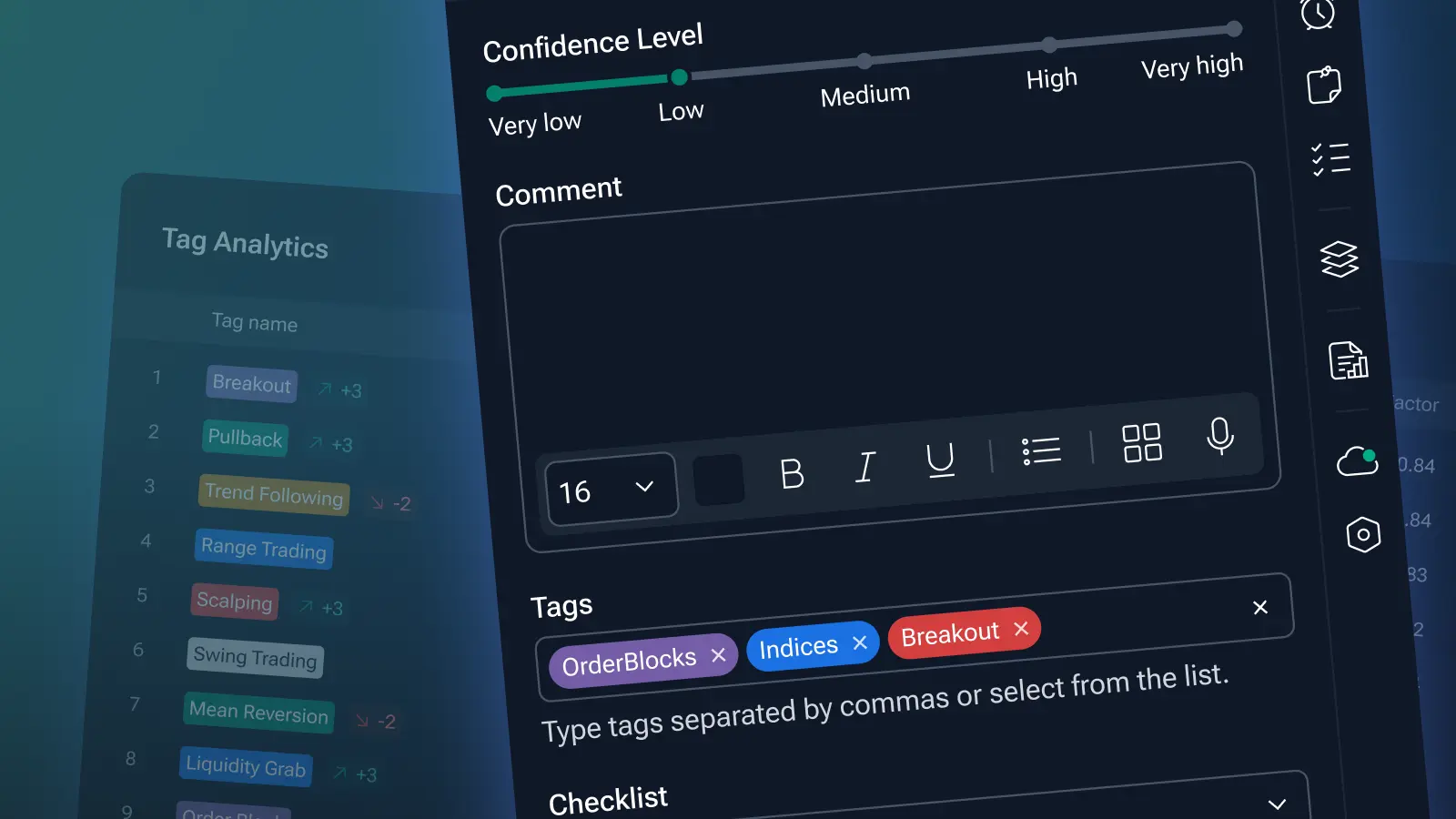 Trading Journal: Tag, Notes, and Context for Every Trade