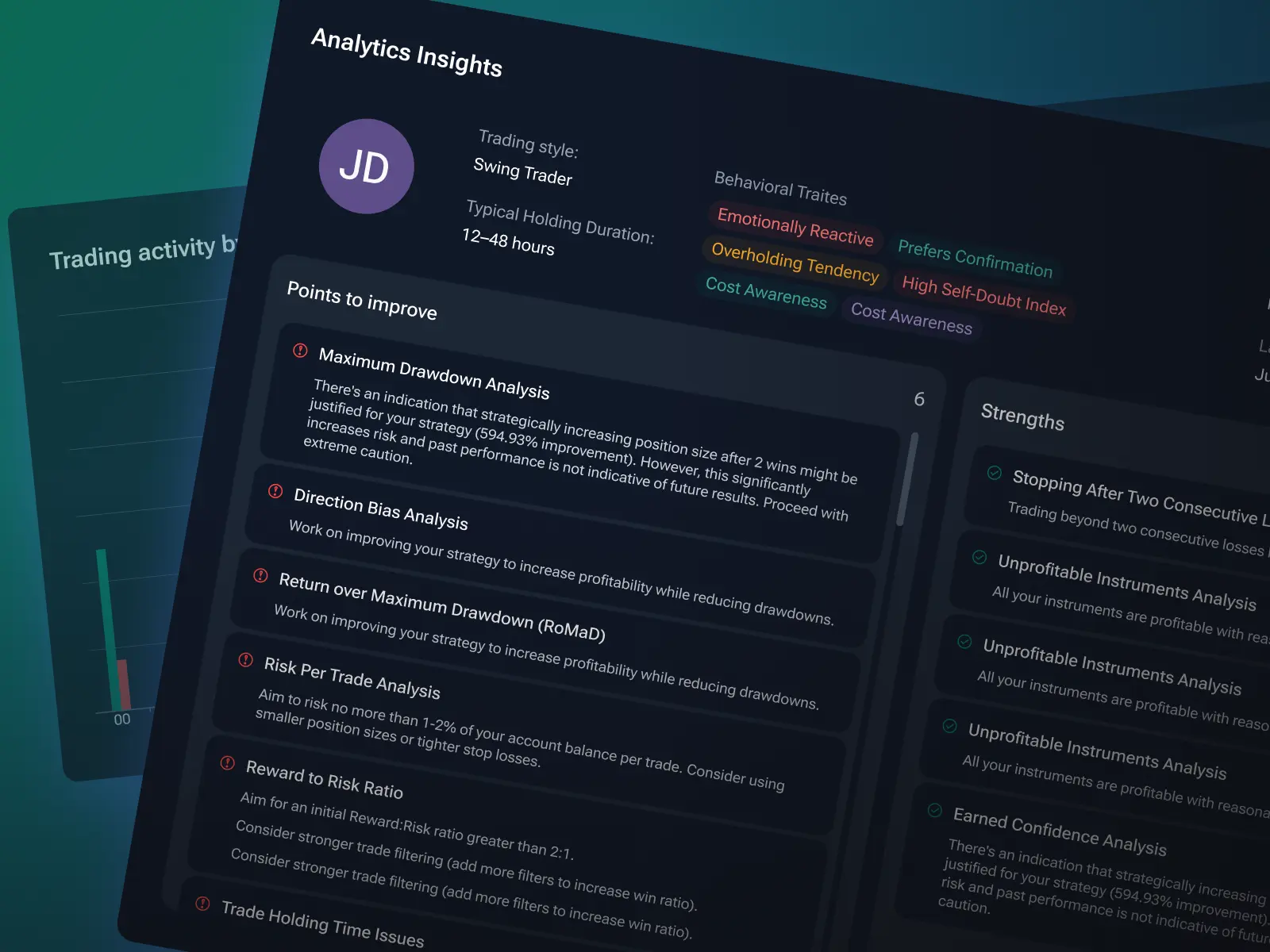 Prekybos analizatorius ir daugiau